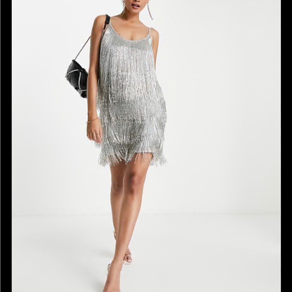 ASOS DESIGN FRINGE MINI - simply gorgeous!! You can feel the weighted quality!